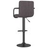 vidaXL Tabourets de bar lot de 2 taupe tissu