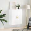 vidaXL Armoire murale blanc 69,5x34x90 cm