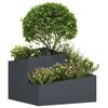 vidaXL Cache-pot de jardin Anthracite 60 x 60 x 50 cm