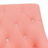 vidaXL Chaise pivotante de bureau Rose Velours