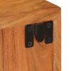 vidaXL Table de chevet Marron 35 x 33 x 48 cm Bois d'acacia massif