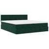 VidaXL Cadre de lit ottoman avec matelas vert fonc&eacute; 180x200cm velours