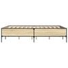 vidaXL Cadre de lit sans matelas chêne sonoma 120x190 cm