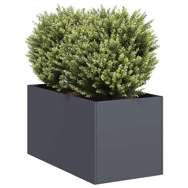 vidaXL Jardini&egrave;re anthracite 40x80x40 cm acier lamin&eacute; &agrave; froid