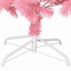 vidaXL Sapin de No&euml;l avec 300 LED avec support Rose 180 cm PVC