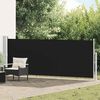 vidaXL Auvent lat&eacute;ral r&eacute;tractable de patio 140x500 cm Noir