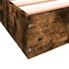 vidaXL Cadre de lit sans matelas ch&ecirc;ne fum&eacute; 150x200 cm bois ing&eacute;nierie