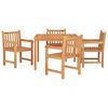 vidaXL Ensemble à manger de jardin 5pcs Bois de teck massif