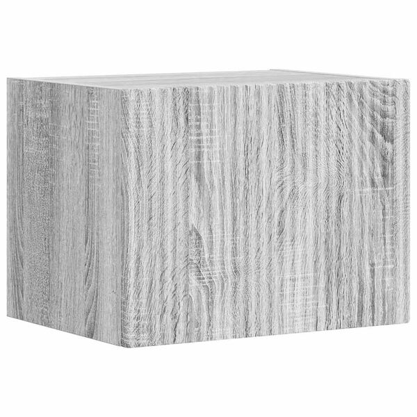 vidaXL Meuble TV mural Gris Sonoma 60 x 31 x 29.5 cm Bois d'ing&eacute;nierie