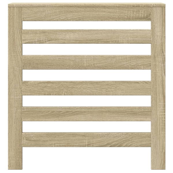 vidaXL Cache-radiateur ch&ecirc;ne sonoma 78x20x82 cm bois d'ing&eacute;nierie