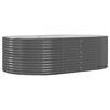 vidaXL Jardini&egrave;re sur&eacute;lev&eacute;e Anthracite 212 x 140 x 68 cm Acier galvanis&eacute;
