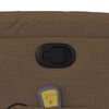 vidaXL Fauteuil de massage inclinable Marron Tissu
