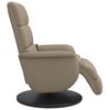 vidaXL Fauteuil inclinable de massage repose-pieds cappuccino