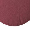 vidaXL Coussins de siège 2 pcs Bordeaux Ø80 x 29 cm tissu
