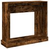VidaXL Cadre de chemin&eacute;e ch&ecirc;ne fum&eacute; 100x30x87,5 cm bois d'ing&eacute;nierie