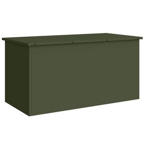 vidaXL Bo&icirc;te de Rangement Ext&eacute;rieure Vert olive 100 x 50,5 x 50 cm