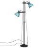 vidaXL Lampadaire 25 W bleu d&eacute;lav&eacute; 25x25x90/140 cm E27