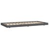 vidaXL Cadre de lit sans matelas gris 75x190 cm bois de pin massif