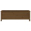 vidaXL Lit sur&eacute;lev&eacute; de jardin brun miel 119,5x40x39 cm bois pin massif