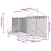 vidaXL Chenil d'ext&eacute;rieur pour chiens avec toit argent&eacute; 2x6x2,5 m