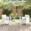 vidaXL Chaise de jardin 2 pcs Blanc 53 x 49 x 85 cm Polypropyl&egrave;ne