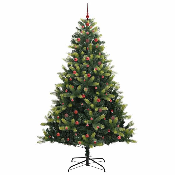 vidaXL Arbre de No&euml;l artificiel en silicone flexible 300 LEDs 240 cm