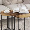 vidaXL Ensemble de tables d'appoint 2 pcs Bois ancien et noir