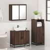 vidaXL Ensemble de meubles de salle de bain 3 pcs Chêne marron
