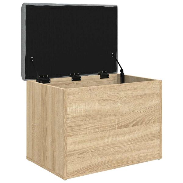 vidaXL Banc de rangement Ch&ecirc;ne Sonoma 62x42x45 cm Bois d'ing&eacute;nierie
