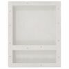vidaXL Niche de douche avec 2 compartiments Blanc mat 41x51x10 cm