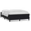 vidaXL Sommier &agrave; lattes de lit avec matelas noir 160x220 cm velours
