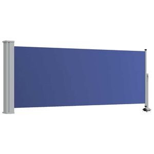 vidaXL Auvent lat&eacute;ral r&eacute;tractable de patio 100x300 cm Bleu