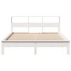 vidaXL Cadre de lit sans matelas blanc 150x200 cm bois de pin massif