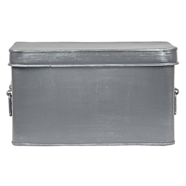LABEL51 Bo&icirc;te de rangement Media 27x21x16 cm L Gris antique