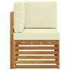 vidaXL Canap&eacute; d'angle ext&eacute;rieur Bois d'Acacia Massif Naturel
