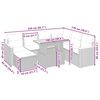 vidaXL Salon de jardin avec coussins 8 pcs beige r&eacute;sine tress&eacute;e
