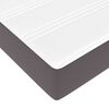 VidaXL Cadre de lit ottoman avec matelas gris 140x190 cm similicuir