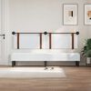 vidaXL T&ecirc;te de lit suspendue Uni Blanc 210 x 55 x 5 cm PU antique