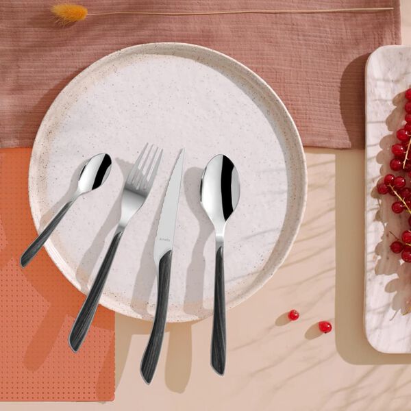 Amefa Ensemble de couverts 16 pcs Eclat Nature Bois noir