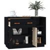 vidaXL Buffet Noir 98,5x40x75 cm Bois massif de pin