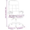vidaXL Fauteuil de massage inclinable de bureau Gris foncé Tissu