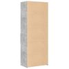 vidaXL Buffet haut gris b&eacute;ton 70x42,5x185 cm bois d'ing&eacute;nierie