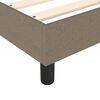 vidaXL Sommier &agrave; lattes de lit avec matelas Taupe 180x200 cm Tissu