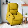 vidaXL Fauteuil inclinable de massage &eacute;lectrique jaune velours