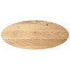 vidaXL Dessus de table 140x60x2 cm bois de ch&ecirc;ne massif ovale