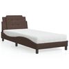 vidaXL Cadre de lit sans matelas Zadar marron 90x200 cm similicuir