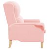 vidaXL fauteuil Rose 76 x 94 x 102 cm Tissu en Sherpa doux