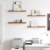 vidaXL &Eacute;tag&egrave;re Murale 4 pcs Rouge 60 x 9 x 3 cm Bois d'ing&eacute;nierie