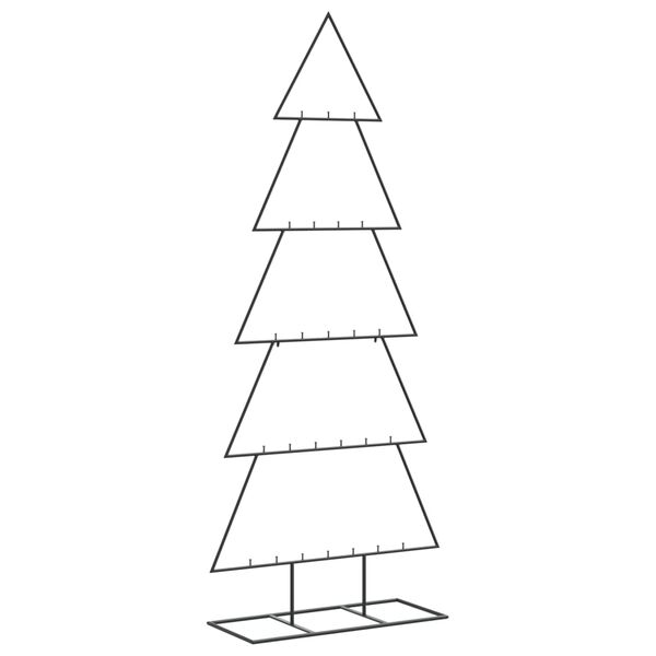 vidaXL Arbre de No&euml;l en m&eacute;tal pour d&eacute;coration noir 150 cm