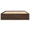 vidaXL Cadre de lit sans matelas ch&ecirc;ne marron 160x200 cm